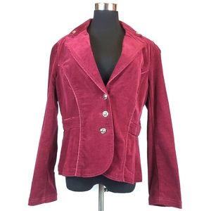 ROZ AND ALI CORDUROY BLAZER